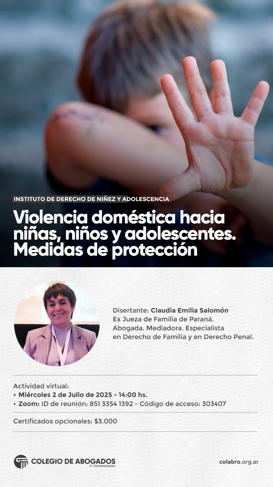 Violencia doméstica hacia niñas, niños y adolescentes. Medidas de protección. - 02/07/2025